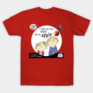 The Doctor & Amy - I will not ever never eat an apple T-Shirt